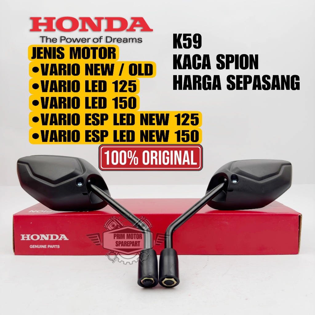 Jual ORIGINAL HONDA KACA SPION K59 VARIO LED 125, VARIO LED 150,VARIO