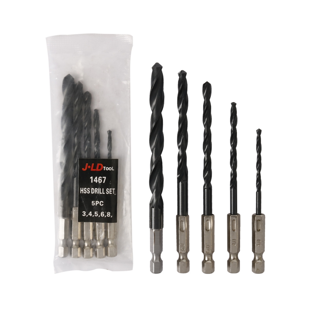 Jual JLD Mata bor hexagonal 5pcs 3 4 5 6 8mm Mata Bor Hex Shank Mata ...