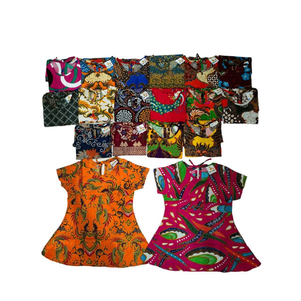 Jual DREES BATIK ANAK MUAT UMUR BAYI-2 TAHUN WARNA RENDOM BATIK KHAS ...