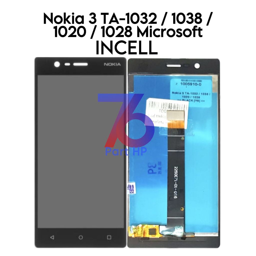 Jual LCD Touchscreen Fullset Nokia 3 / TA-1032 / TA-1020 / TA-1028 / TA ...