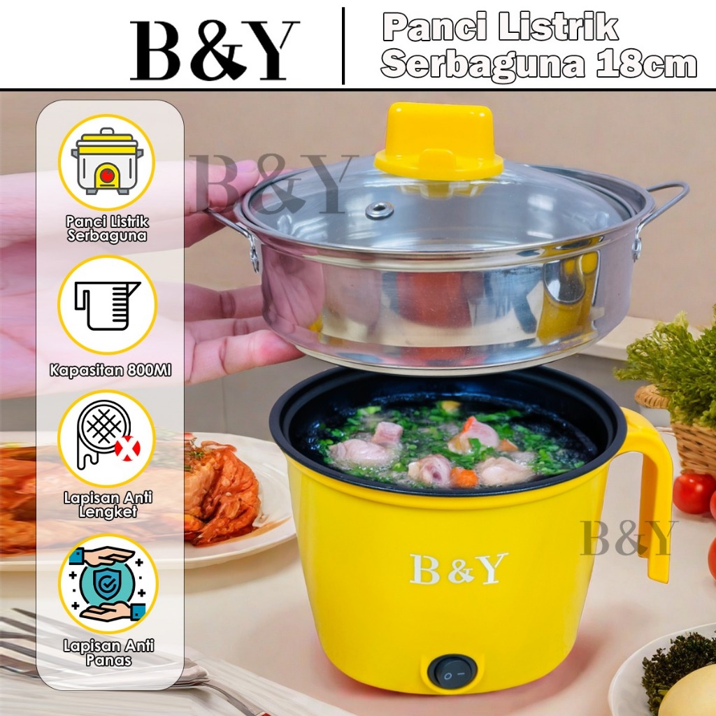 Jual Panci Listrik Serbaguna Bebek Kuning 0.8 L / Elektrik Cooker ...