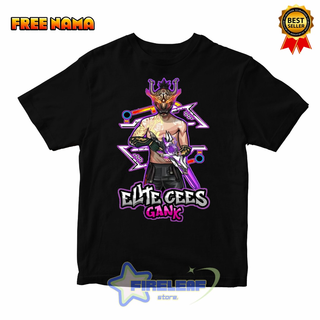 Jual BAJU KAOS ATASAN ANAK FREE FIRE ELITE CEES GANK BUNDLE OLD TOPENG ...