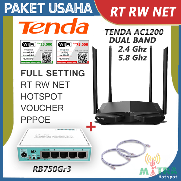 Jual Alat Usaha Wifi Hotspot sinyal kuat Wifi 5 Dual Band Full Setting ...