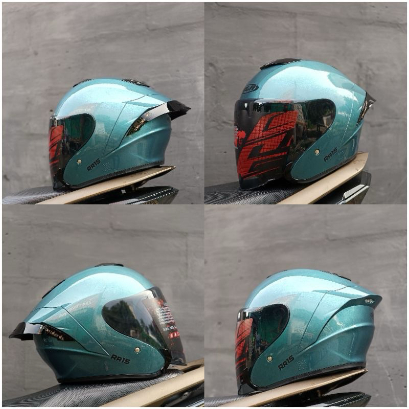 Jual Bisa Cod Helm Half Face Alv Ultron Paket Ganteng Spoiler Shopee Indonesia