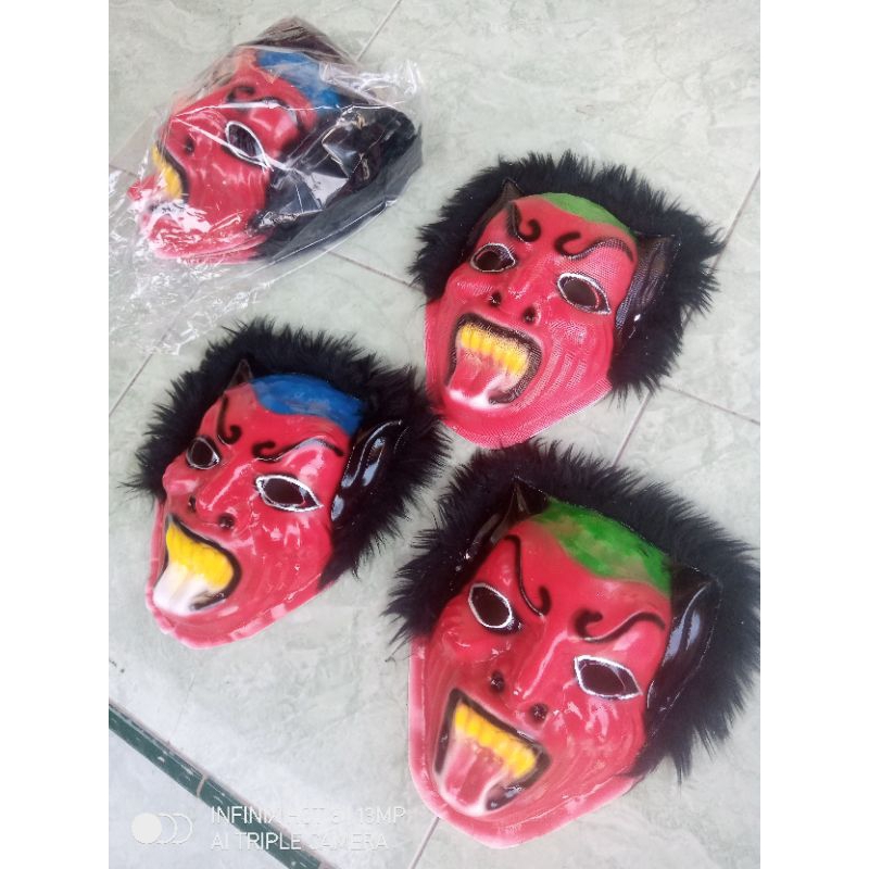 Jual TOPENG BUTA MERAH//TOPENG BUTO MERAH/TOPENG KARAKTER | Shopee ...