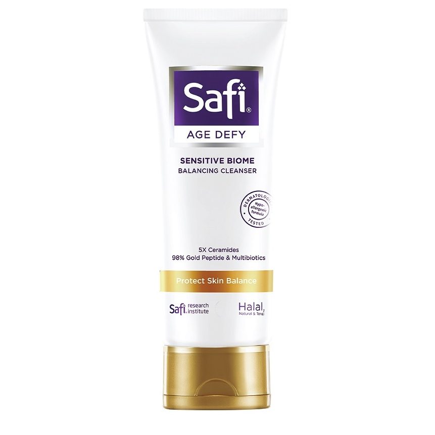 Jual SAFI AGE DEFY SENSITIVE BIOME BALANCING CLEANSER 100ML/FACIAL FOAM ...