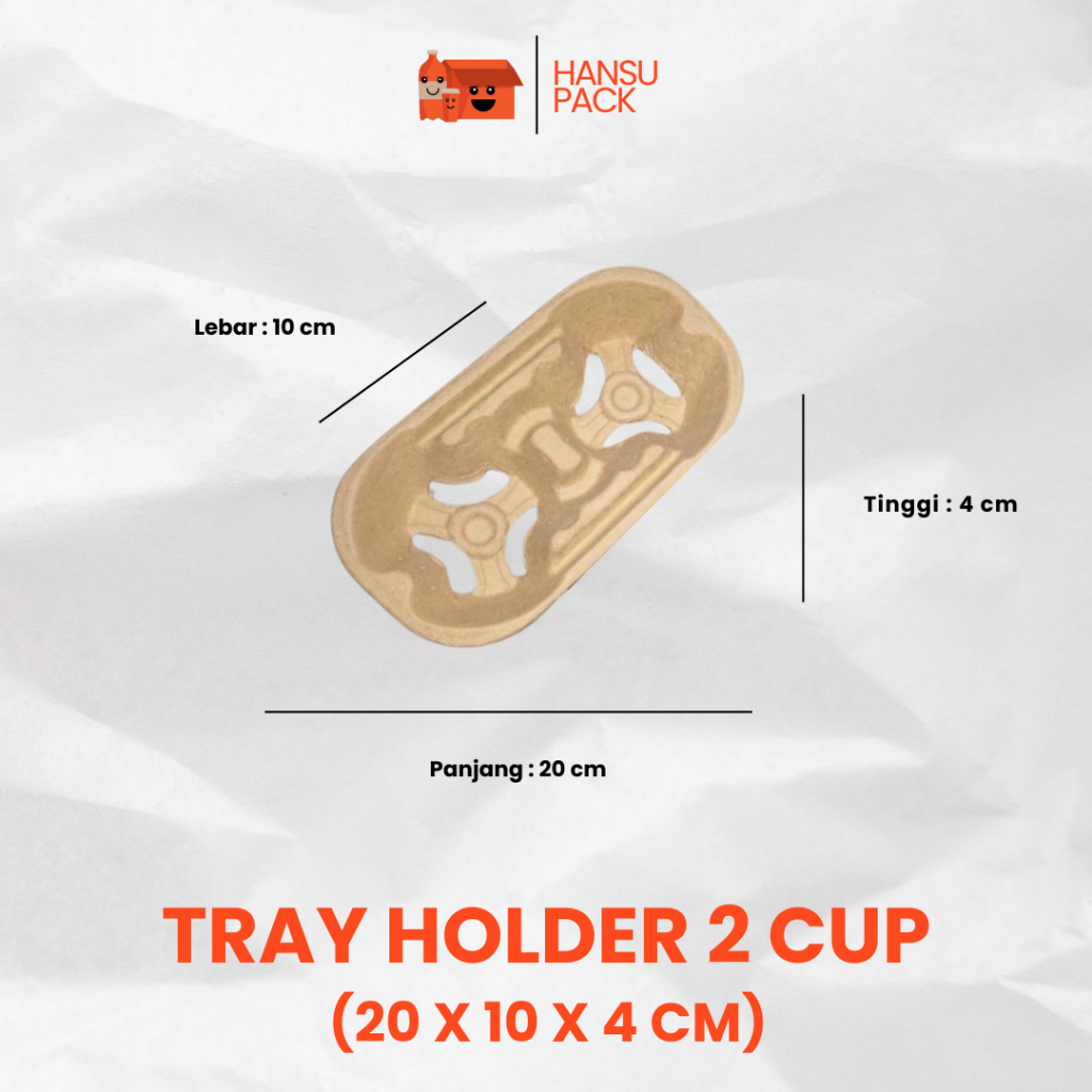 Jual Cup Coffee Tray Drink Paper Holder 2 Cup Tidak Bisa Di Belah ...
