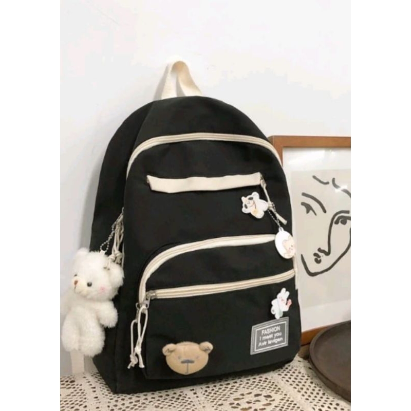 Jual BFS FASHION _Tas ransel wanita Tas ransel sekolah Tas multifugsi ...