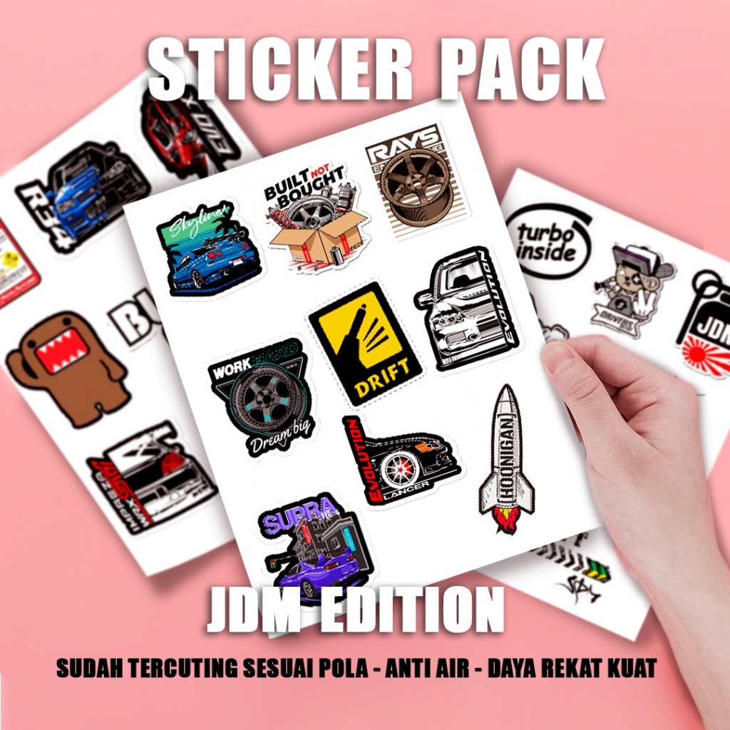 Jual Stiker Sticker Setiker Setikker Pack UV DTF Motif JDM Edition ...