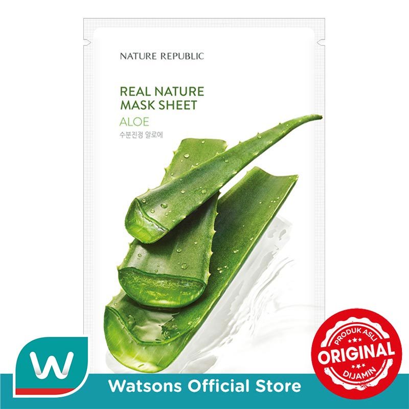 Jual Nature Republic Real Nature Aloe Mask Sheet 23ml | Shopee Indonesia