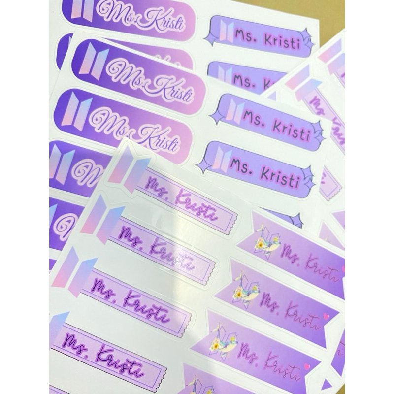 Jual stiker nama custom berbagai model | Shopee Indonesia