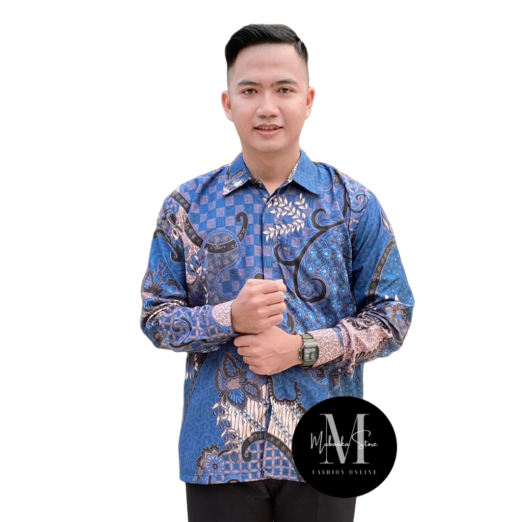 Jual Baju Kemeja Batik Pria Dewasa Murah Lengan Panjang Modern ...