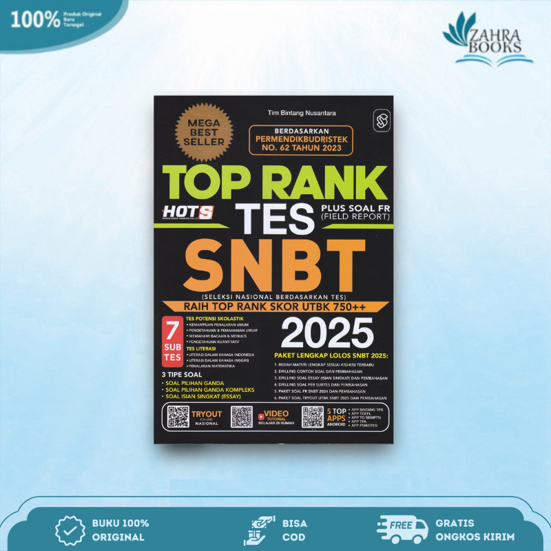 Jual BUKU TOP RANK SNBT 2024/2025 - Mega cerdas | Shopee Indonesia