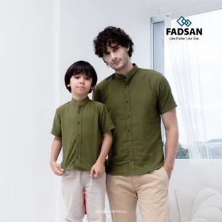 Koko Ayah & Anak Tufy Series - Couple Lengan Pendek Casual Formal Size Lengkap - FADSAN