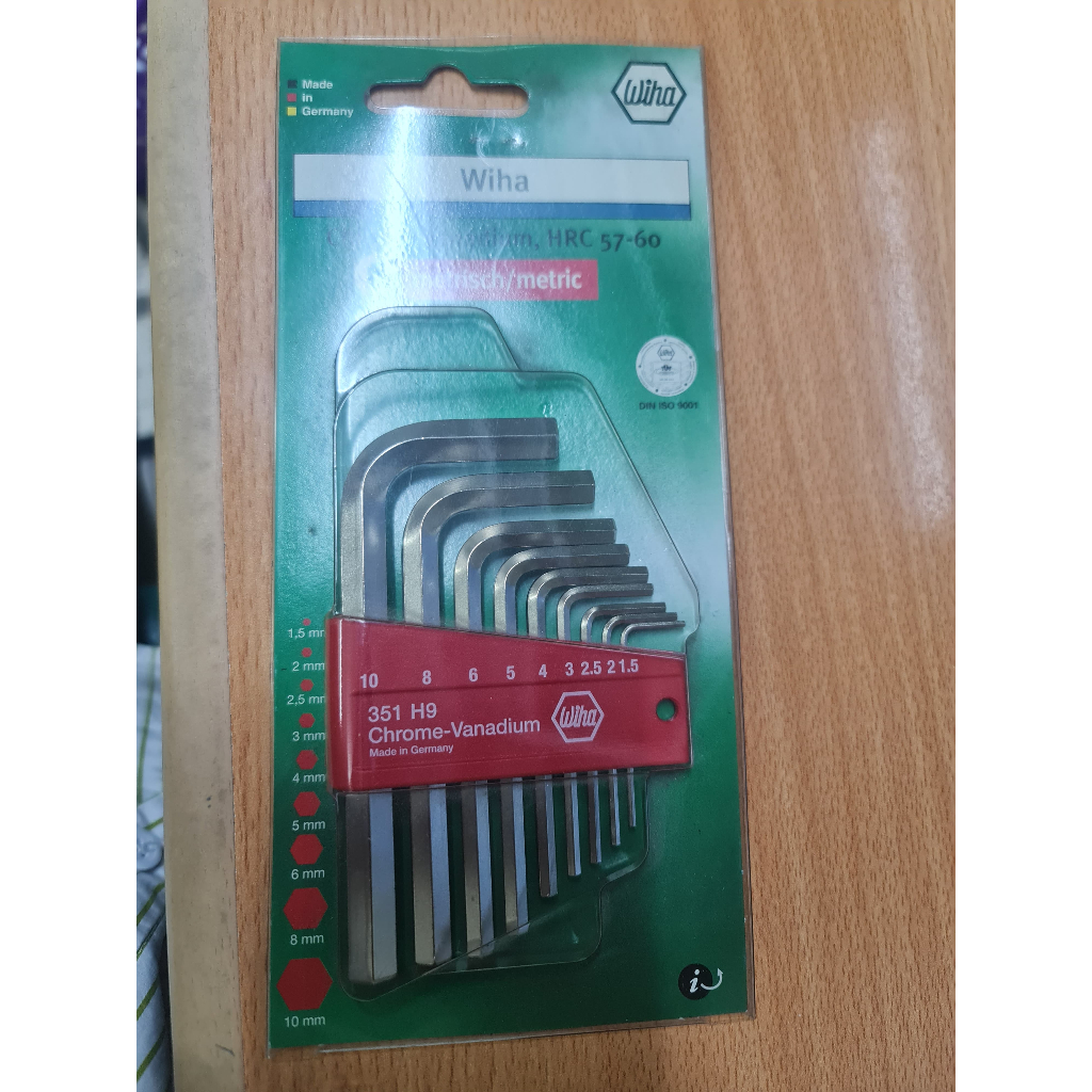 Jual Kunci L WIHA SB 351 H9 Hexagon Key Set Classic Holder Short 9 Pcs ...