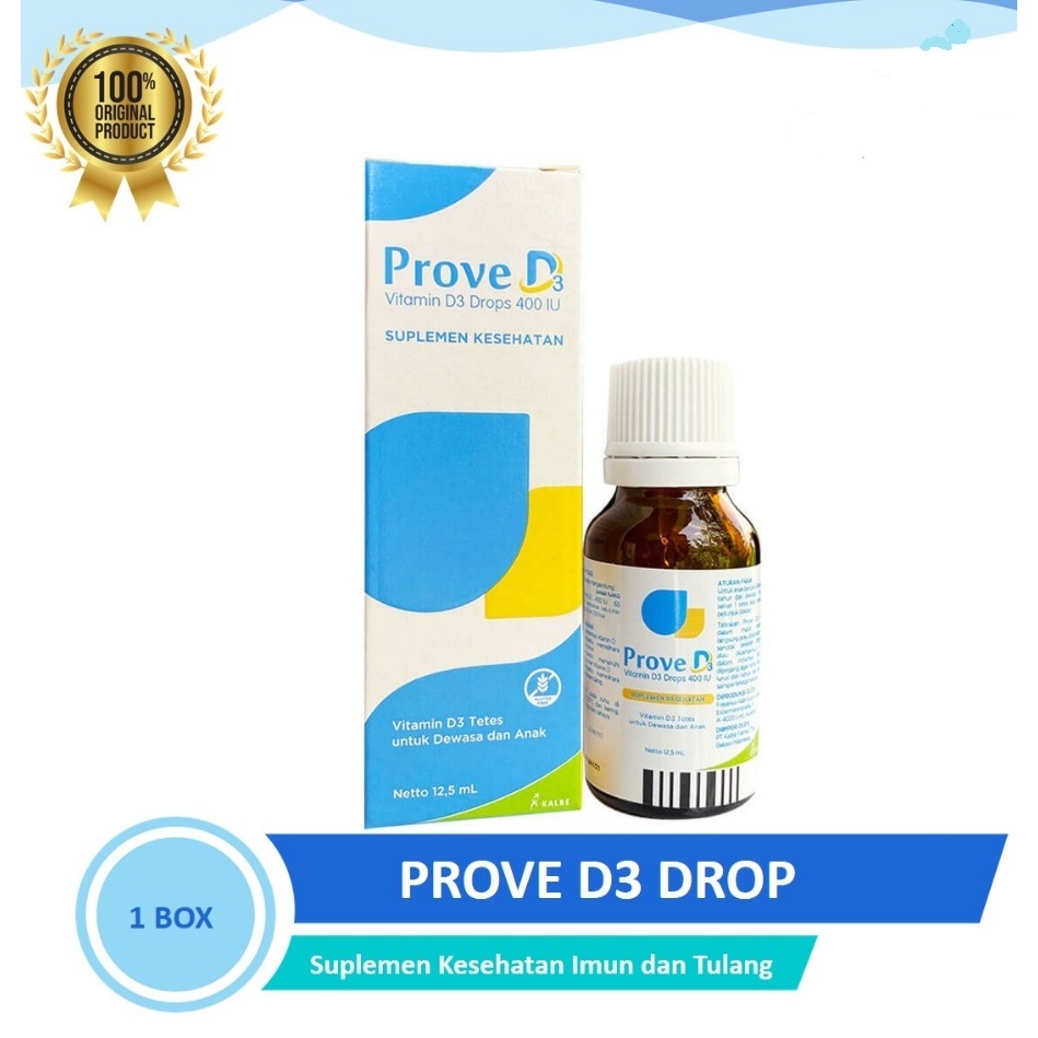 Jual Prove D3 Drops / Vitamin D3 Drops 400 IU - Vitamin D3 400 IU ...