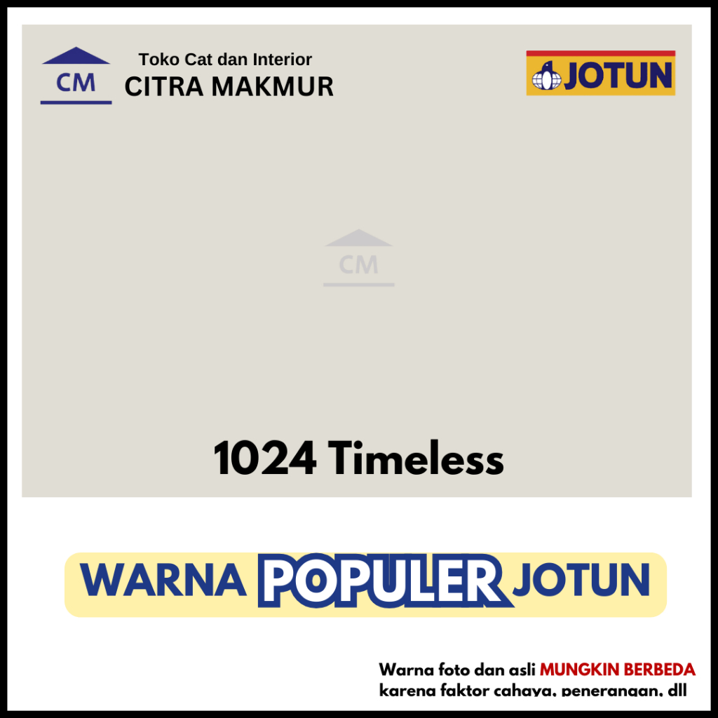 Jual JOTUN 1024 Timeless (WARNA Putih Pastel) Kemasan Galon - CAT ...