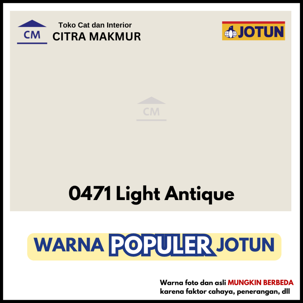 Jual JOTUN 0471 LIGHT ANTIQUE (WARNA POPULER JOTUN) Kemasan Galon - CAT ...