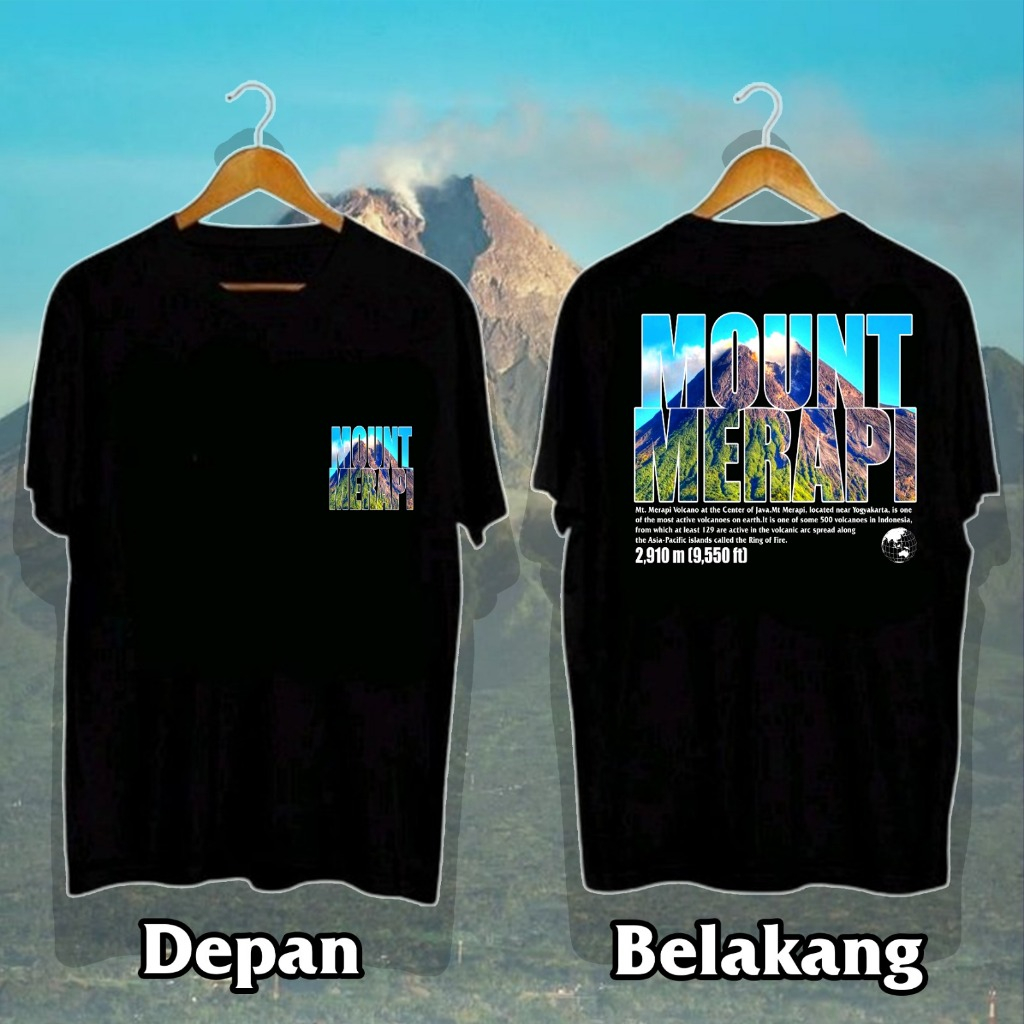 Jual Kaos Pendaki Gunung Merapi Mountain/Baju Distro Outdoor Ready ...