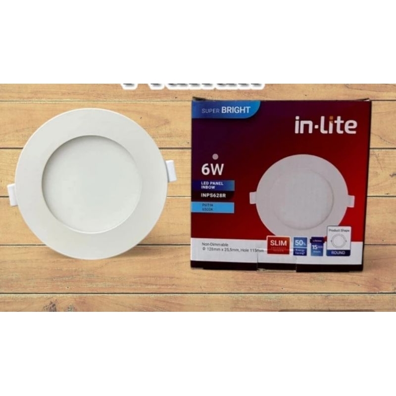 Jual Lampu LED Panel Downlight Inlite INPS628R 6W 6 Watt IN-lite ...