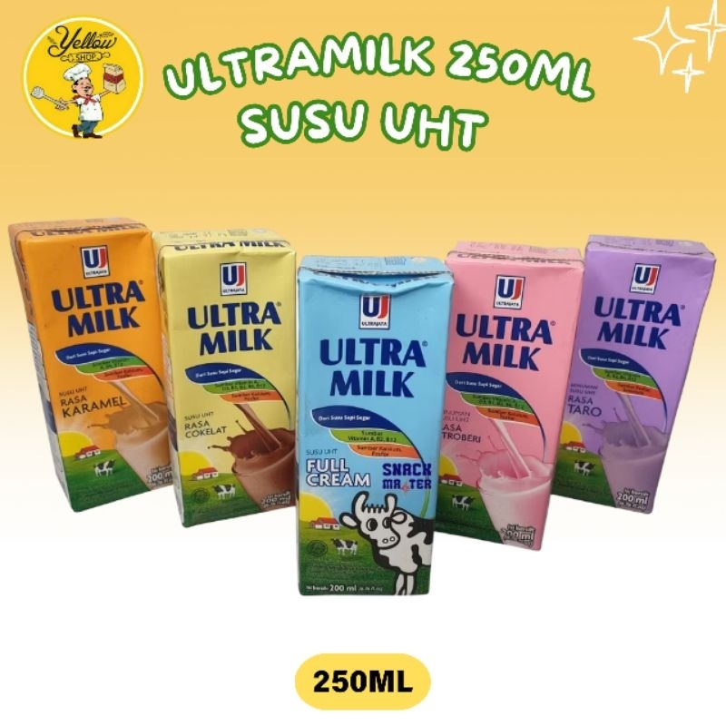 Jual SUSU UHT ULTRA MILK 250ML / SUSU CAIR SUSU UHT | Shopee Indonesia