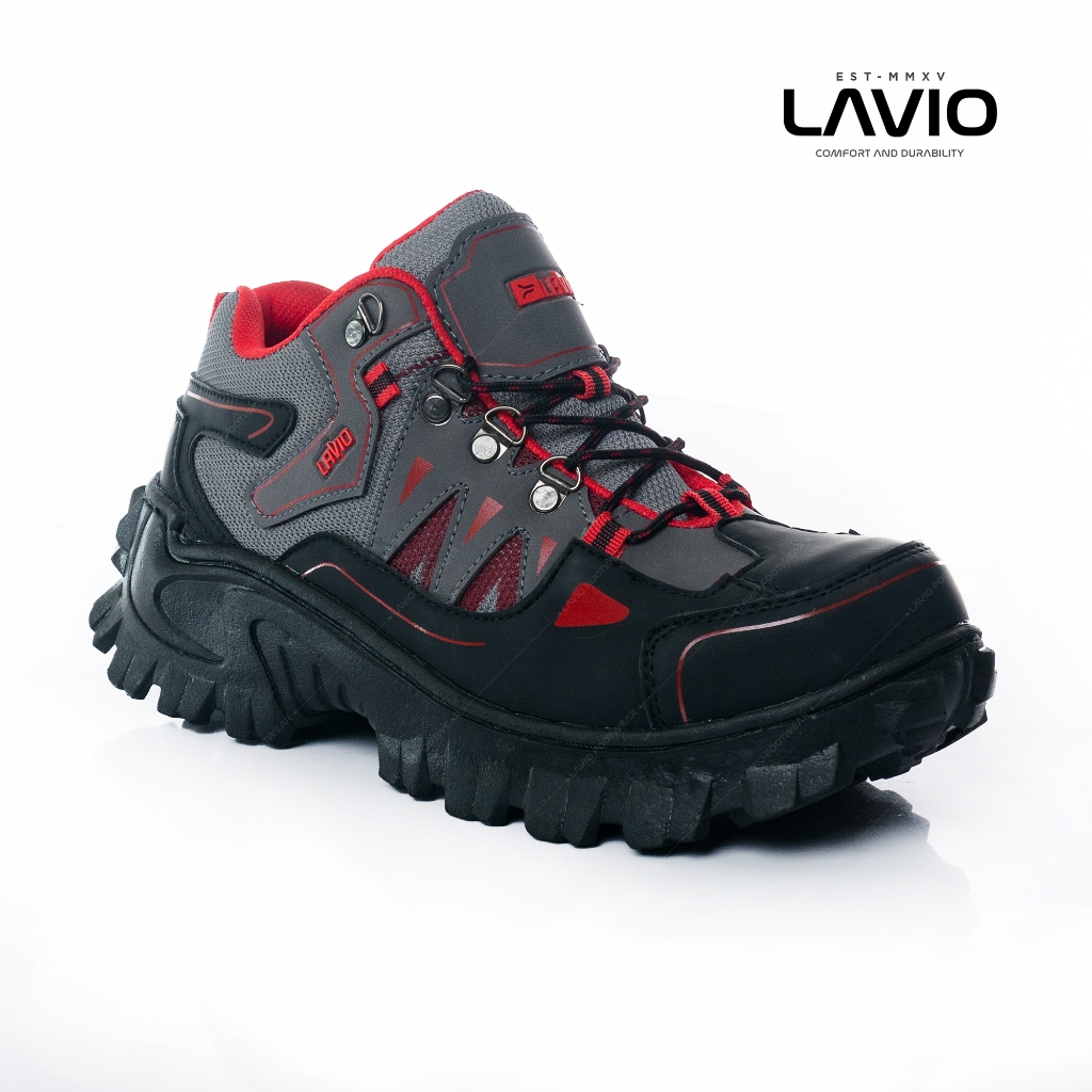 Jual Lavio Sepatu Pria Boots Safety High Kerja Proyek Gunung Hiking ...
