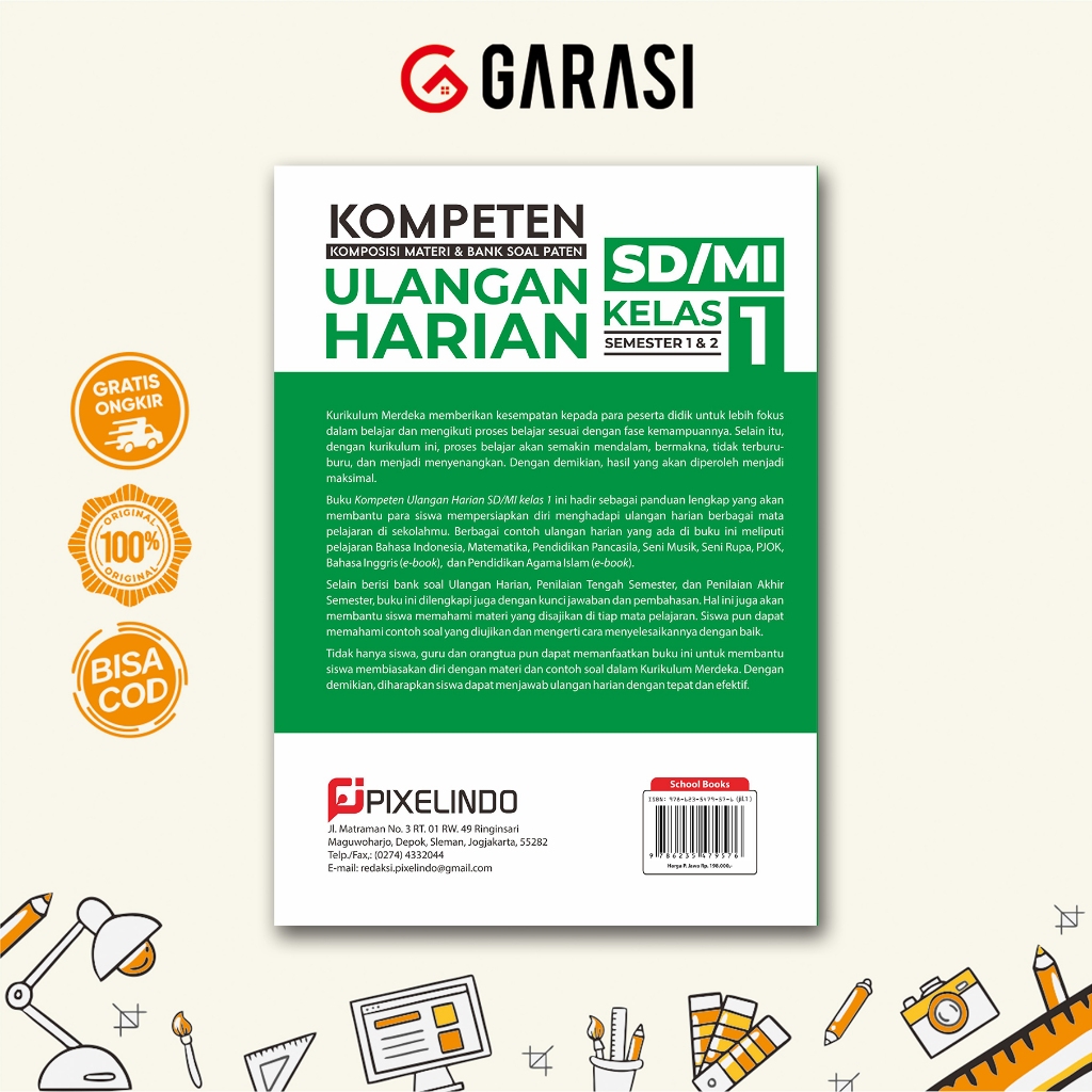 Jual UPDATE BUKU SEKOLAH ULANGAN HARIAN KURIKULUM MERDEKA KELAS 1 SD ...