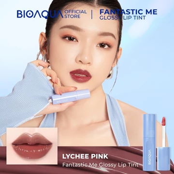 Transfer Proof BIOAQUA Cosmetics Liptint Tahan Lama Dan Anti Air Fantastic Me Glossy ​Lipstik