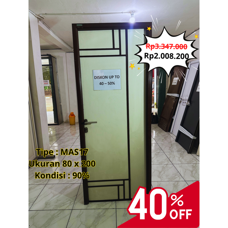 Jual EX DISPLAY Pintu Aluminium Mahottama Pintu Rumah MAS17 - 80 x 200 ...