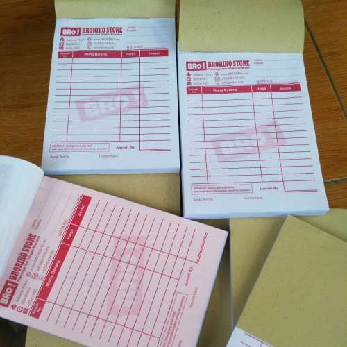 Jual Nota Custom Surat Jalan Custom Ukuran 1/2 Folio 3ply | Shopee ...