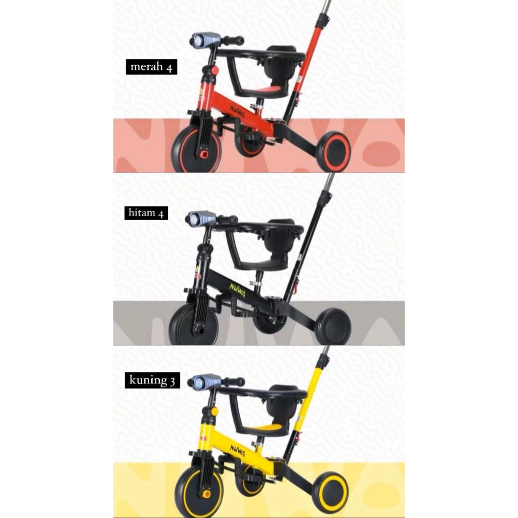 Jual SEPEDA ANAK 6 IN 1 RODA 3 BISA JADI 6 MODEL | Shopee Indonesia