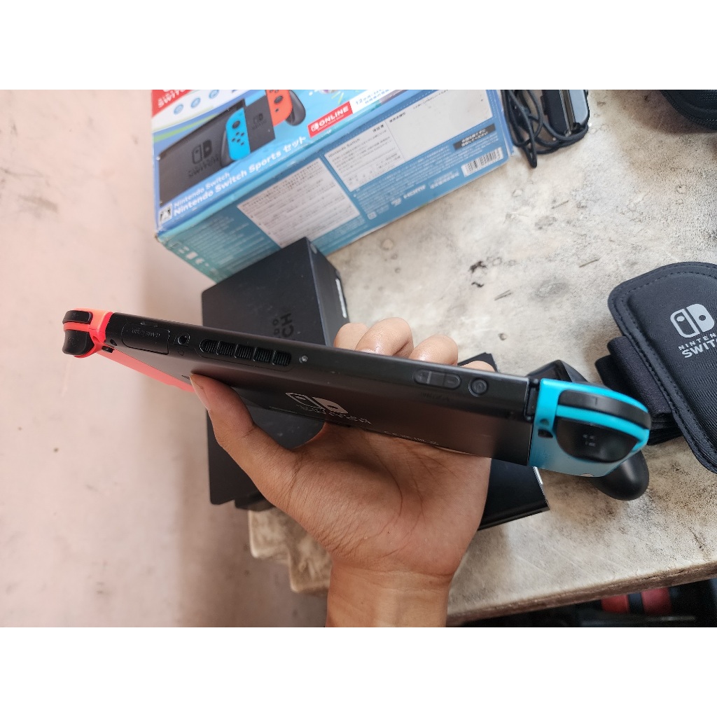 Jual Nintendo Switch v2 CFW Atmos Switch Sports Bundle Edition Fullset ...