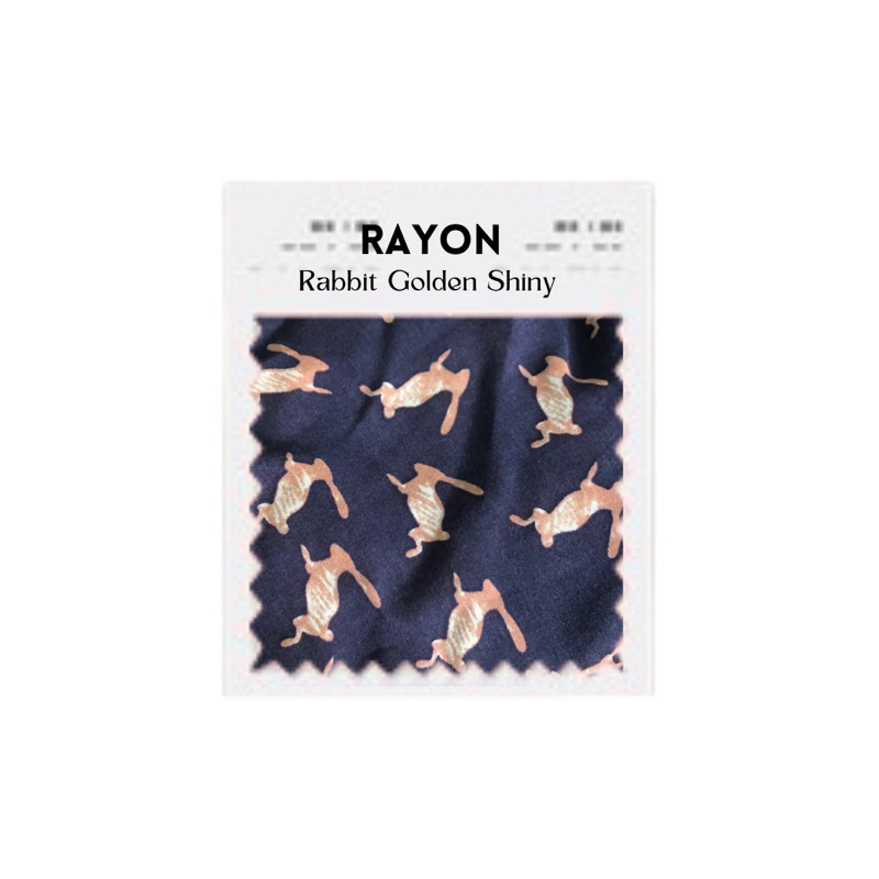Jual Kain Bahan 100% Katun Rayon Rabbit Golden Shiny | Shopee Indonesia