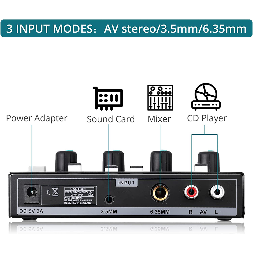 Jual RISING AUDIO Comp Stereo 4 Channel Headphone Amplifier AMP-14 4 ...