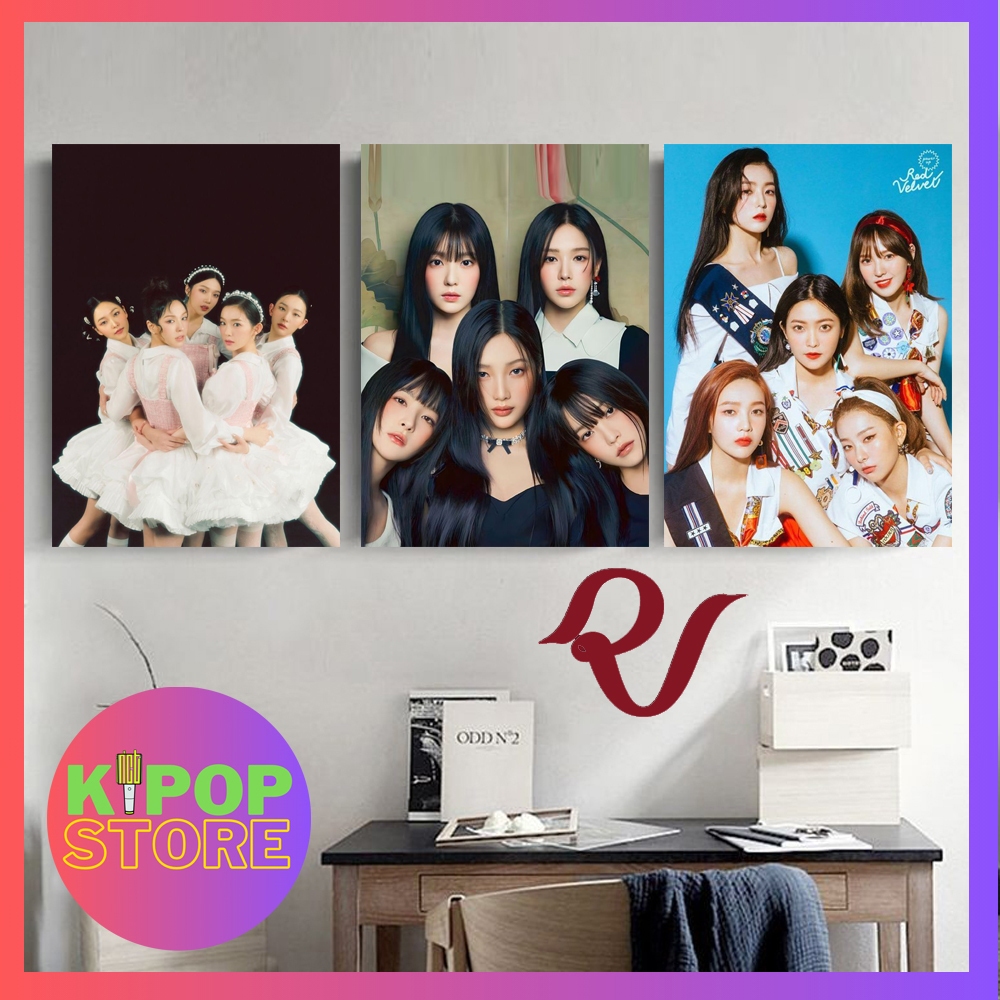 Jual KS Poster Kayu RED VELVET Hiasan Dinding Kamar K-POP I Pajangan ...