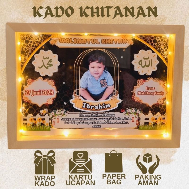 Jual Kado Sunatan Frame Custom / Frame Khitanan / Kado Sunat Anak ...