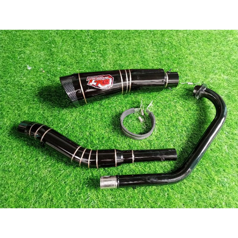 Jual Knalpot Racing R9 H2 Full Black Pnp Vixion Tiger Verza CBR150 ...