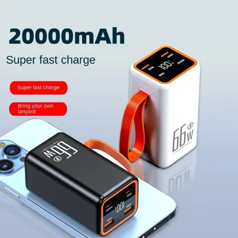 Jual PowerBank 20.000mAh LED Digital Display Super Fast Charging 66W ...