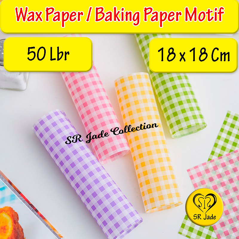 Jual [50 Lbr] Kertas Alas Bento Cake Roti Nasi Kue Kertas Gorengan ...