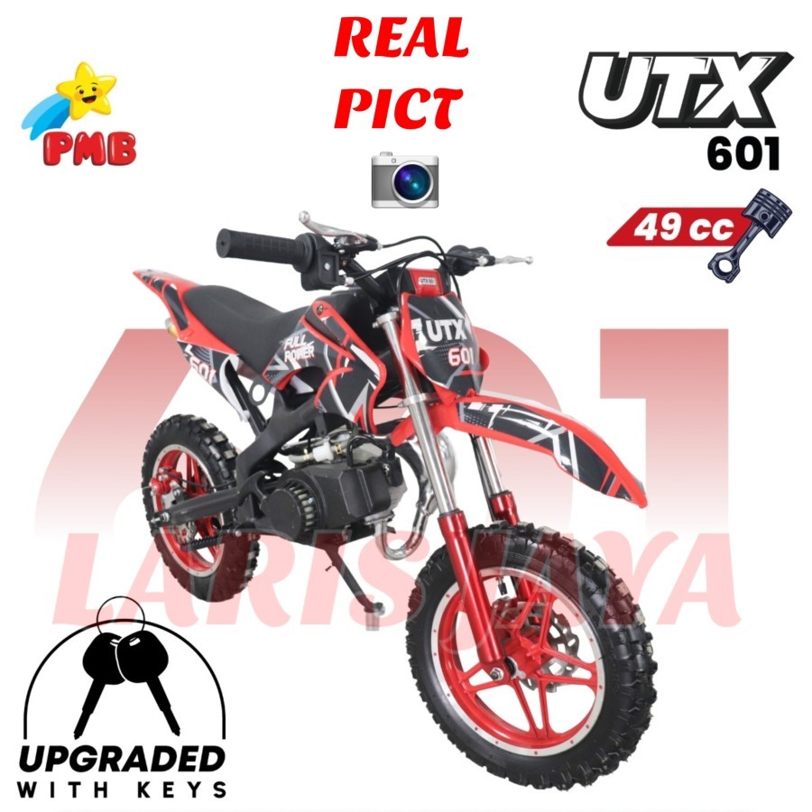 Jual MOTOR MINI TRAIL BENSIN UTX 601 OFF ROAD 49CC MOTOR BENSIN 2 TAK ...