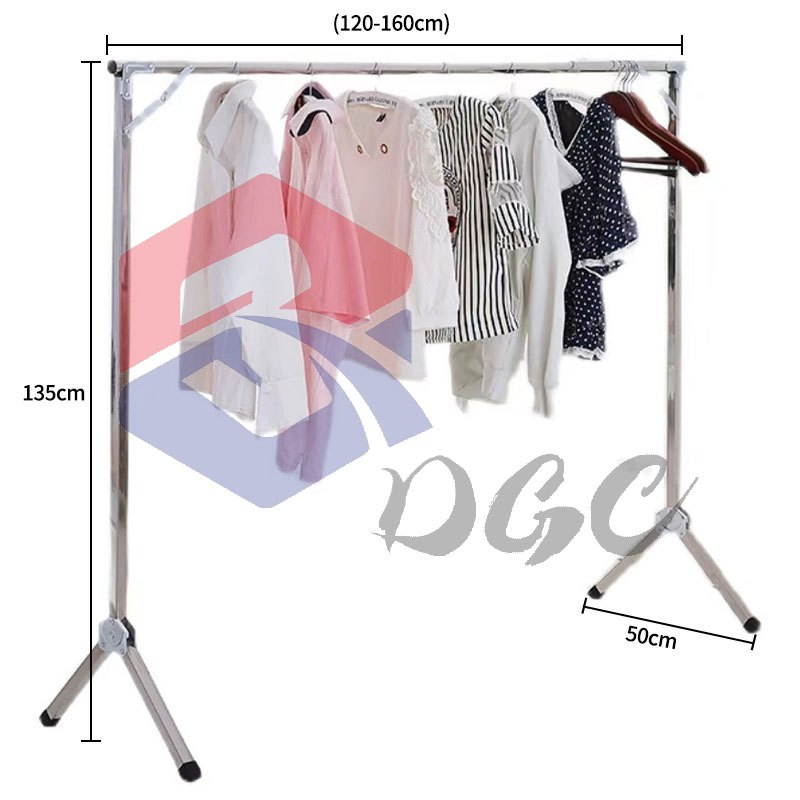 DGC Jemuran Baju Lipat Stainless Portable Anti Karat foto 3