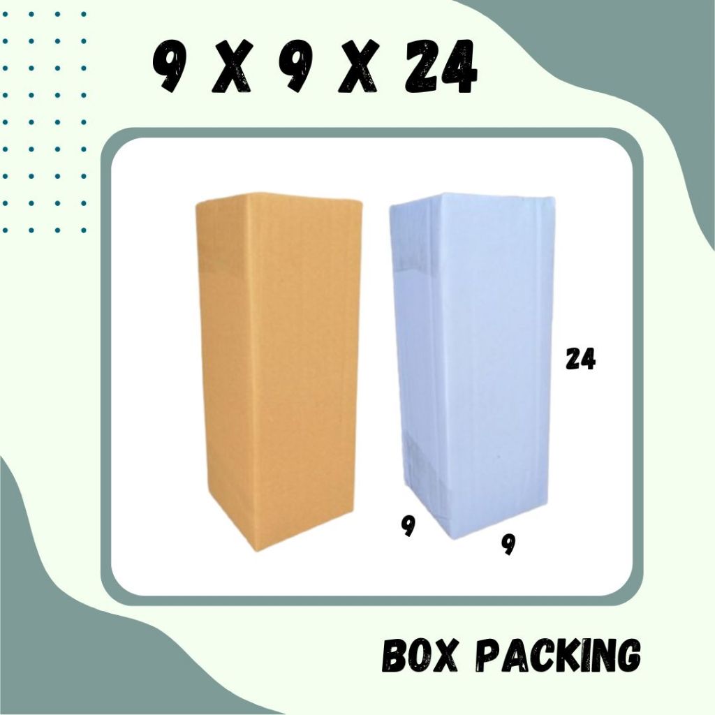 Jual Box Packing 9x9x24 Medium/Rekondisi Kardus Karton Kotak Kemasan ...