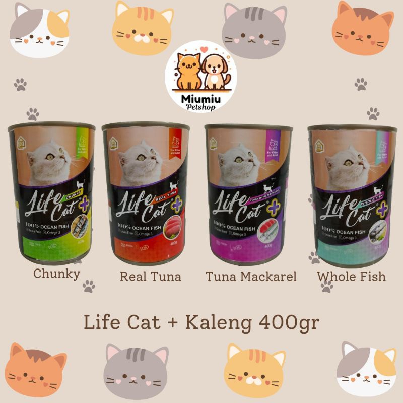 Jual Life Cat Plus Kaleng Gr Wet Cat Food Lifecat Makanan Kucing Basah Adult Kitten