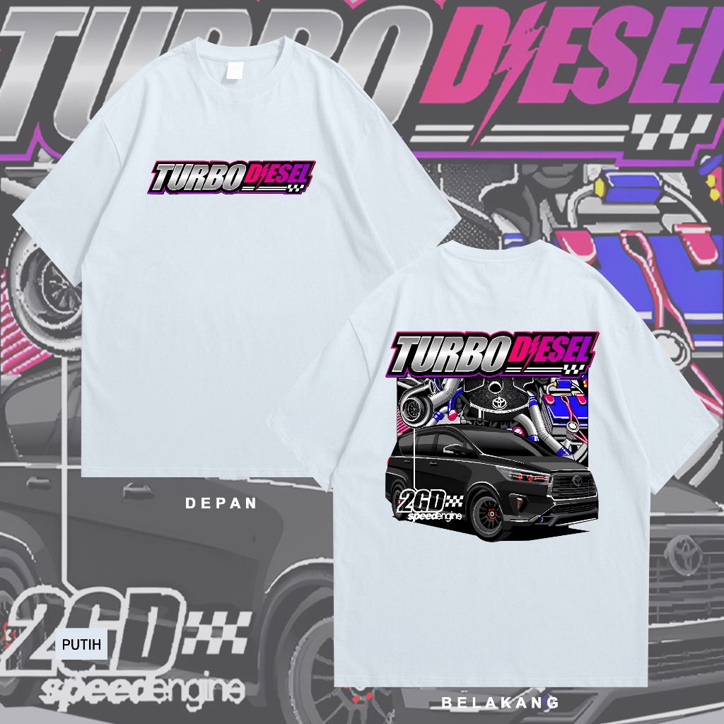 Jual Kaos Racing MESIN TURBO DIESEL INNOVA 2GD SPEED ENGINE Baju Mobil ...