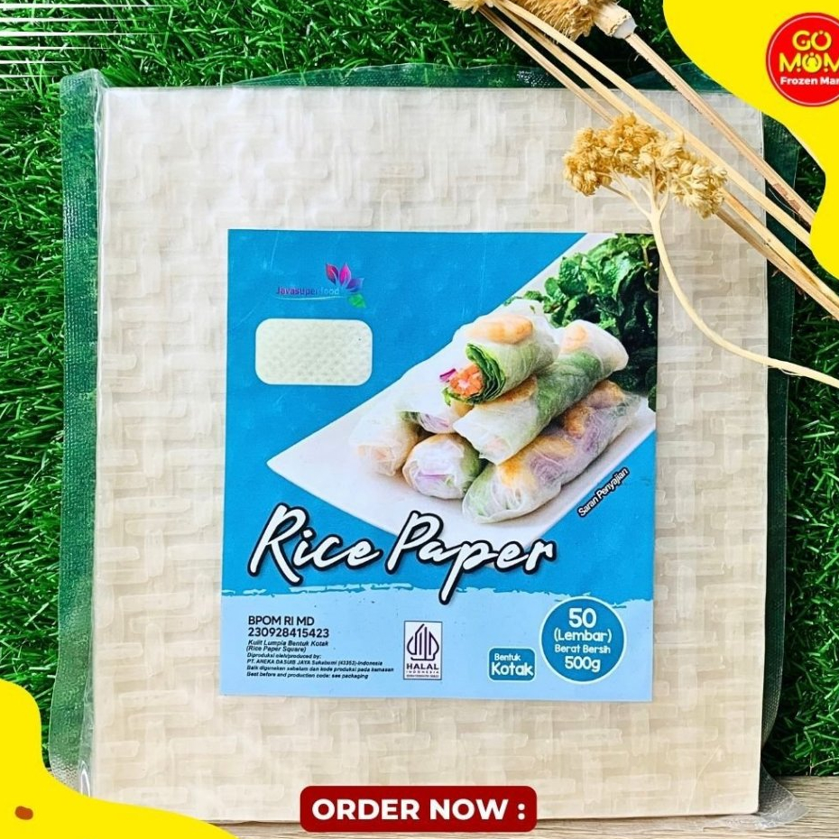 Jual RICE PAPER KOTAK 500GR (50 LEMBAR) | Shopee Indonesia