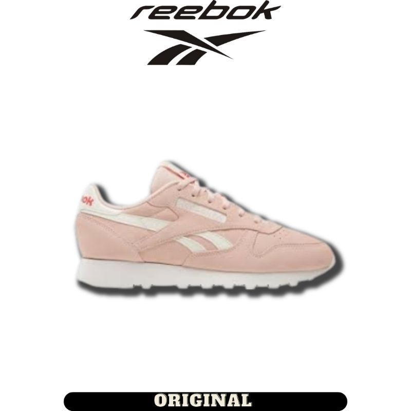 Jual Sepatu Reebok Classic Leather Pink Women's ( 100033451 ) Original ...