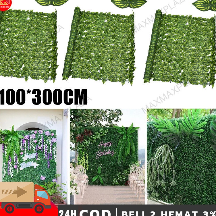 Jual KODE X66K Daun Rambat Sintetis 1cmx3cm Rumput Buatan Plastik ...