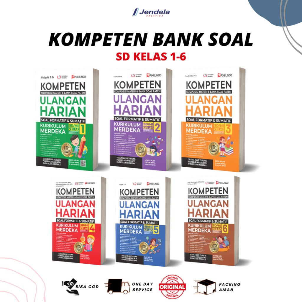 Jual Buku Kompeten Bank Soal Ulangan Harian SD Kurikulum Merdeka Kelas ...