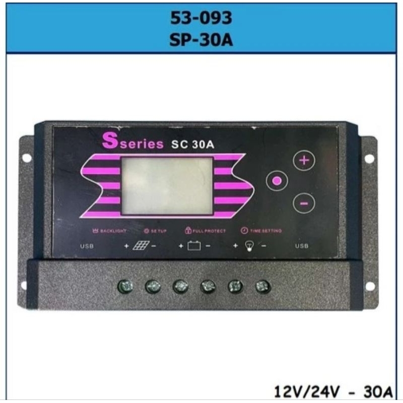 Jual Solar Charge Controller Sseries Pwm 10A / 20A / 30A 12V 24V SC-10 ...