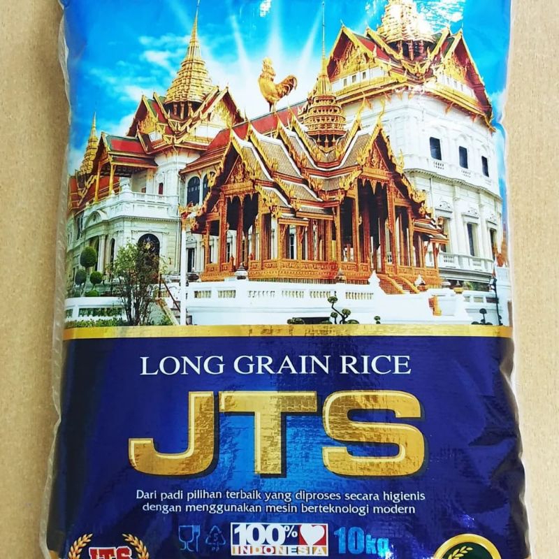 Jual Beras Long Grain Rice JTS 10kg | Shopee Indonesia
